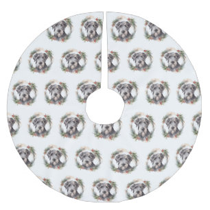 Jupon De Sapin En Polyester Brossé Wolfhound Festive Wreath
