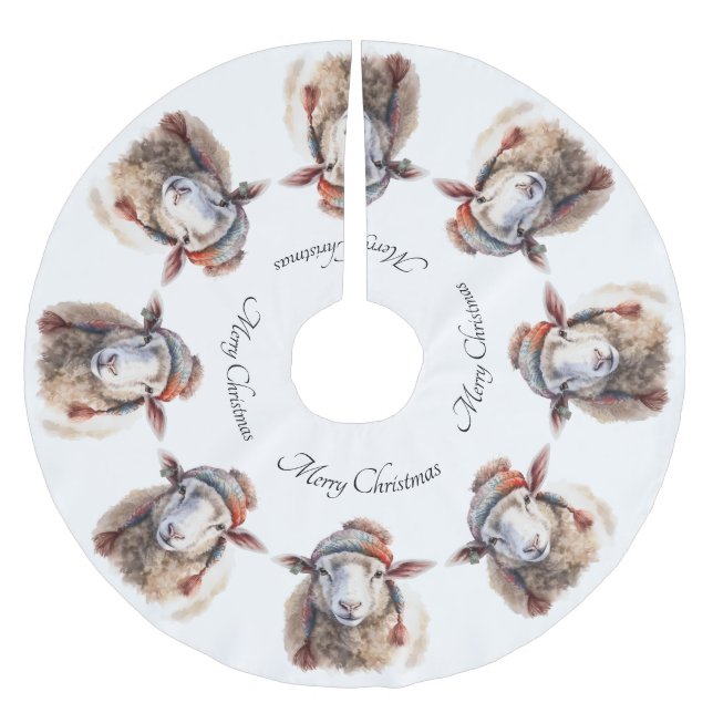 Jupon De Sapin En Polyester Brossé Wooly Wonderland, coutume (Devant)