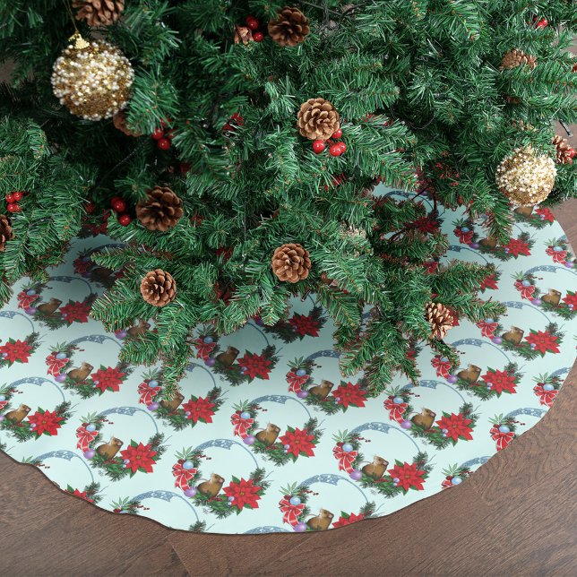 Jupon De Sapin En Polyester Brossé Wreath de la souris de Noël (Créateur téléchargé)