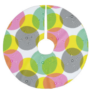 Jupon De Sapin En Polyester Brossé Zigzags de brosse : Motif à main