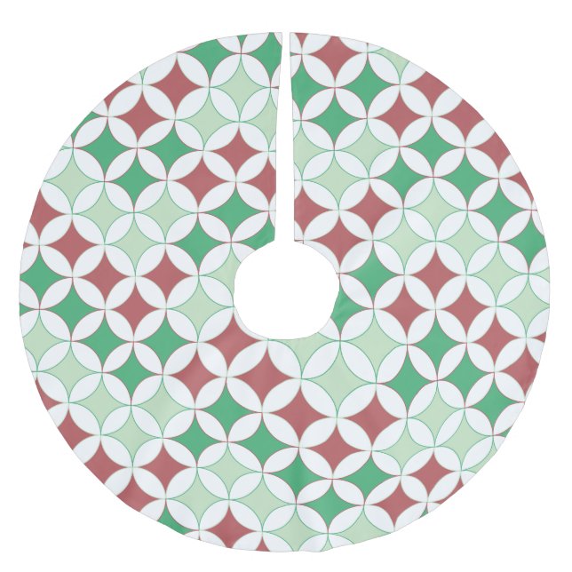 Jupon De Sapin En Polyester Brossé Zoomie Père Noël Noël (Devant)