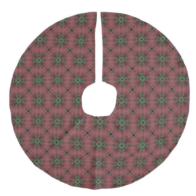 Jupon De Sapin Imitation Lin Artdeco de Noël en style rétro (Devant)
