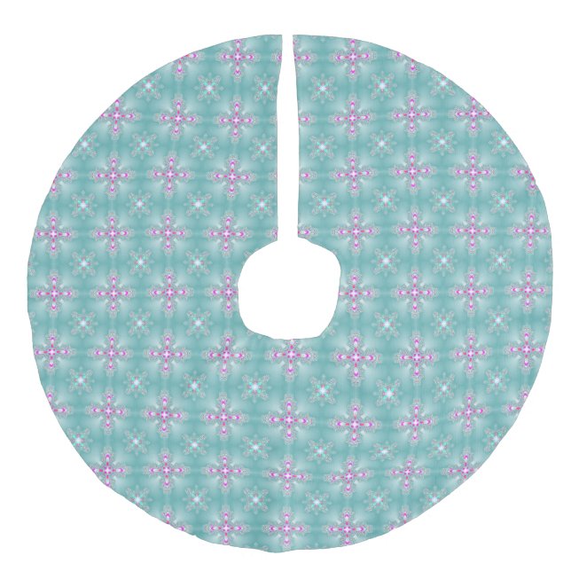Jupon De Sapin Imitation Lin Artdeco de Noël en style rétro (Devant)