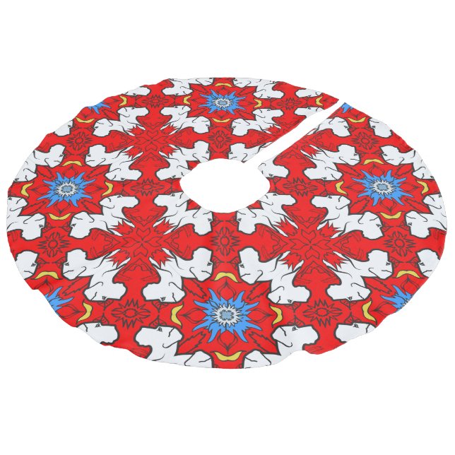 Jupon De Sapin Imitation Lin danois de noël (Angle)