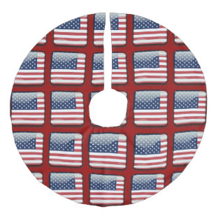 Jupon De Sapin Imitation Lin Drapeau des États-Unis d'Amérique