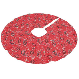 Jupon De Sapin Imitation Lin Foulard rouge moderne cœur cowboy amour amusant