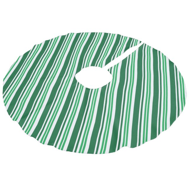 Jupon De Sapin Imitation Lin Grille de menthe verte (Angle)