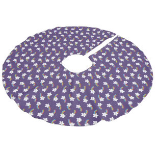 Jupon De Sapin Imitation Lin Jupe Arbre Rainbow Stars