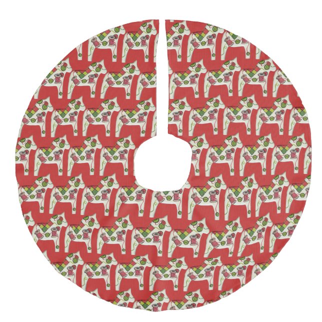 Jupon De Sapin Imitation Lin La jupe de sapin de Noël de Quilter (Devant)