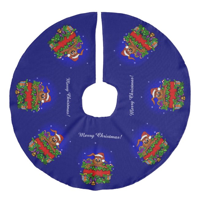 Jupon De Sapin Imitation Lin Lapin de Noël (Devant)