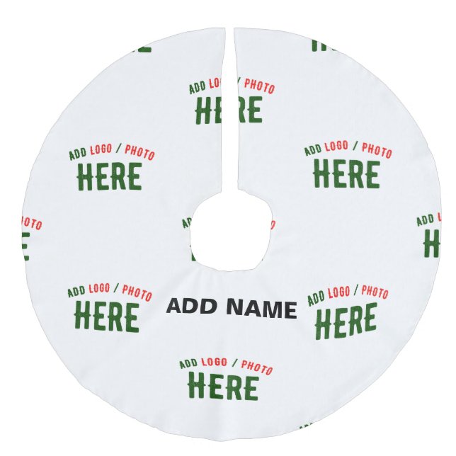 JUPON DE SAPIN IMITATION LIN MARQUE BLANCHE MODERNE ET PERSONNALISABLE VÉRIFIÉE (Devant)