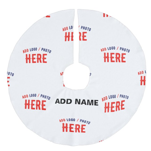 JUPON DE SAPIN IMITATION LIN MARQUE BLANCHE MODERNE ET PERSONNALISABLE VÉRIFIÉE (Devant)