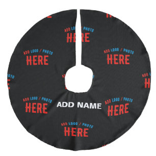 JUPON DE SAPIN IMITATION LIN MODERNE ET MODERNE PERSONNALISABLE NOIR VÉRIFIÉ