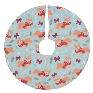Jupon De Sapin Imitation Lin Noël Corgi