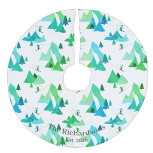 Jupon De Sapin Imitation Lin Noël montagne de ski d'hiver scandinave personnali