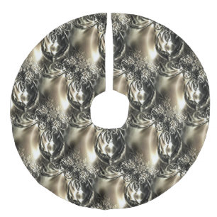 Jupon De Sapin Imitation Lin Perles dorées