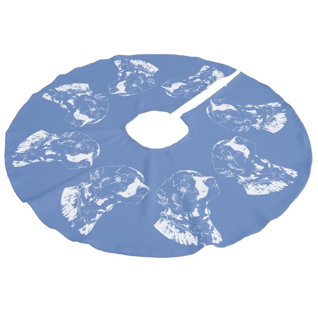 Jupon De Sapin Imitation Lin Pointer Chien Arbre de Noël Jupe Chien Jupe Arbre  (Angle)