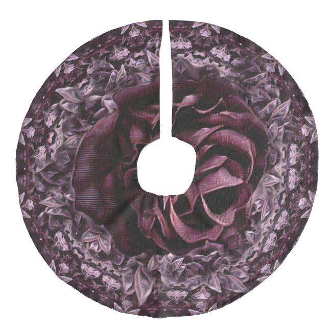 Jupon De Sapin Imitation Lin Rose Mandala  (Devant)