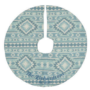 Jupon De Sapin Imitation Lin Tapis personnalisé de Noël au style sud-ouest en K