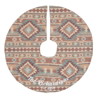 Jupon De Sapin Imitation Lin Tapis personnalisé de Noël au style sud-ouest Kili