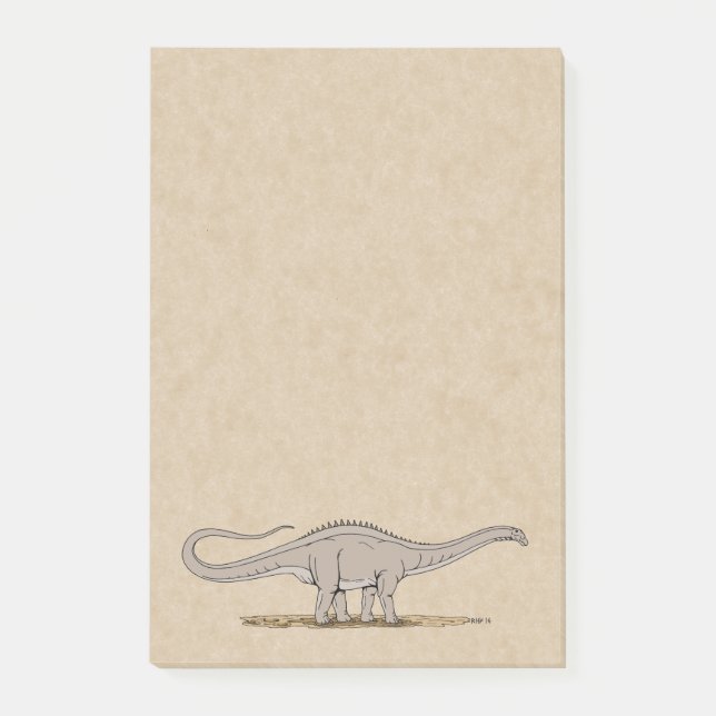 Jurassic Dinosaur Apatosaurus Post-it Notes (Devant)
