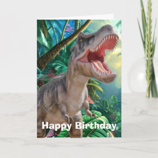 Jurassic Dinosaur carte d'anniversaire