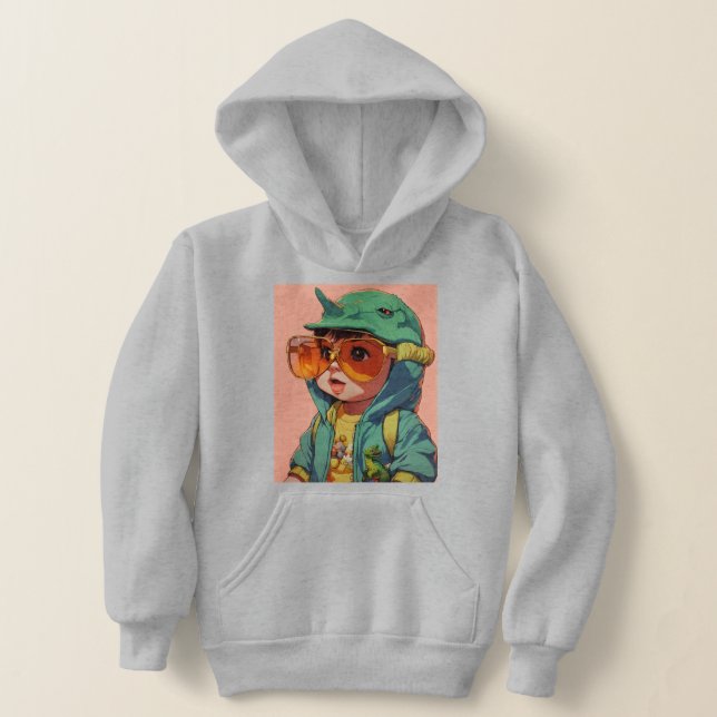 "Jurassic Joy : Sweat - shirt à capuche de design  (Poser)