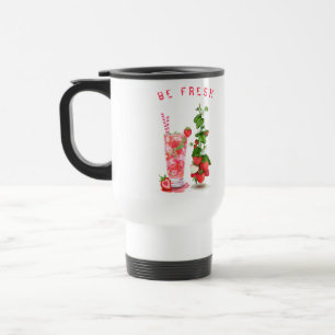Jus de fraise Boire des fruits Mug de voyage