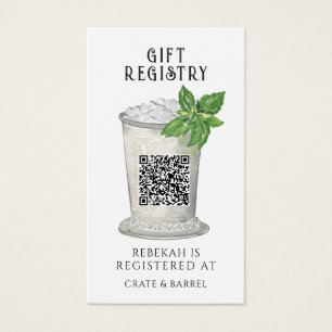 Jus de menthe   Carte de registre cadeau de code Q