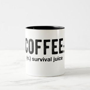 Jus de survie café amusant Mug café