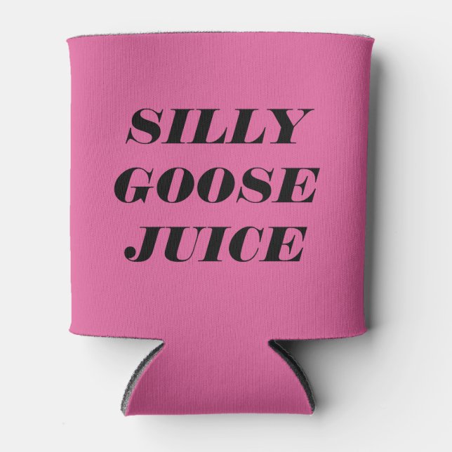 Jus d'oie soyeux Pink Can Holder Glacière Funny (Devant)