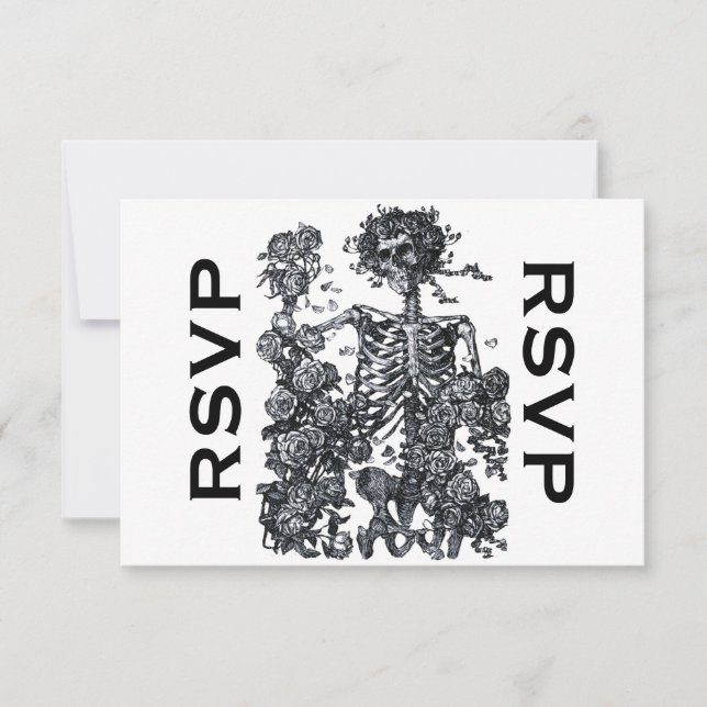 Jusqu'à ce que la mort nous sépare Skeleton RSVP (Devant)