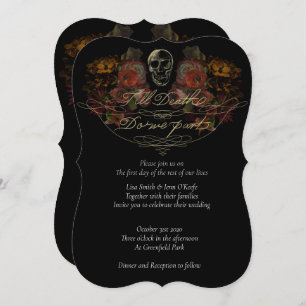 Jusqu'à la mort Invitations de mariage avec des co