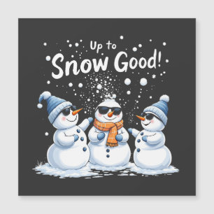 Jusqu'à Neige Bon Drôle Bonhomme de Neige Noël 