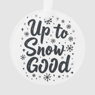 Jusqu'à neige bonne drôle flocon de neige de Noël