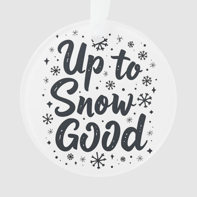 Jusqu'à neige bonne drôle flocon de neige de Noël  (devant)