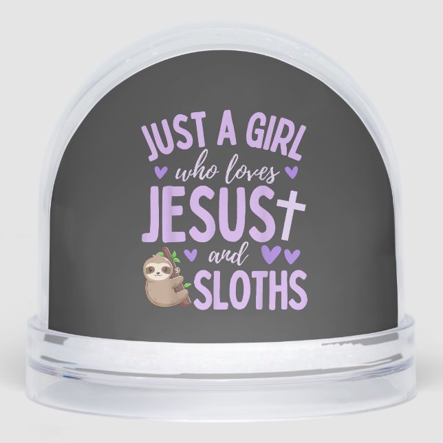 Just A Girl Who Loves Jesus and Sloths Christian C (Avant)