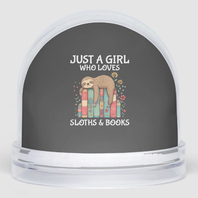 Just A Girl Who Loves Sloths and Books Cute Sloth  (Avant)