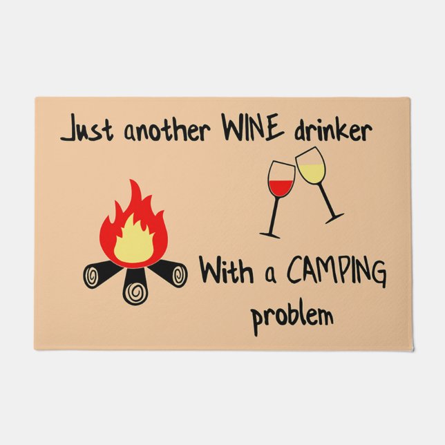 Just Another Wine Mat - Tapis de sol de camping (Devant)