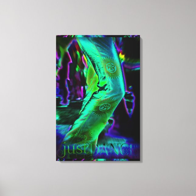 Just Dance Couleurs Psychedéliques Toile Enveloppé (Recto)