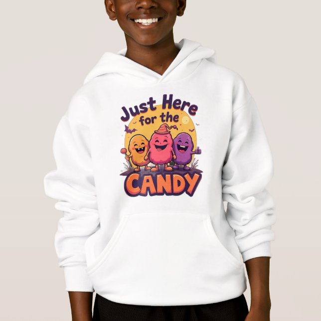 Just Here for the Candy – Funny Halloween Quote De (Devant)