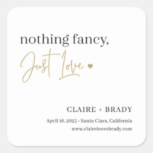 Just Love EDITABLE COULEUR Stickers de mariage