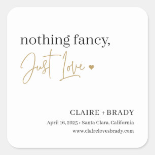 Just Love EDITABLE COULEUR Stickers de mariage