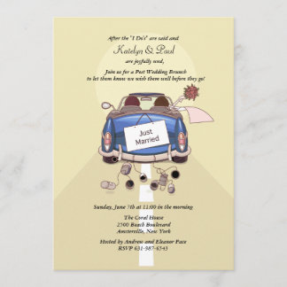 Just Married Post Mariage Brunch Invitation - crie