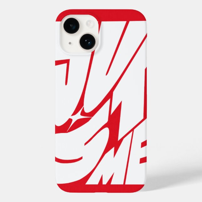 Just Me - coque iphone rouge (Verso)