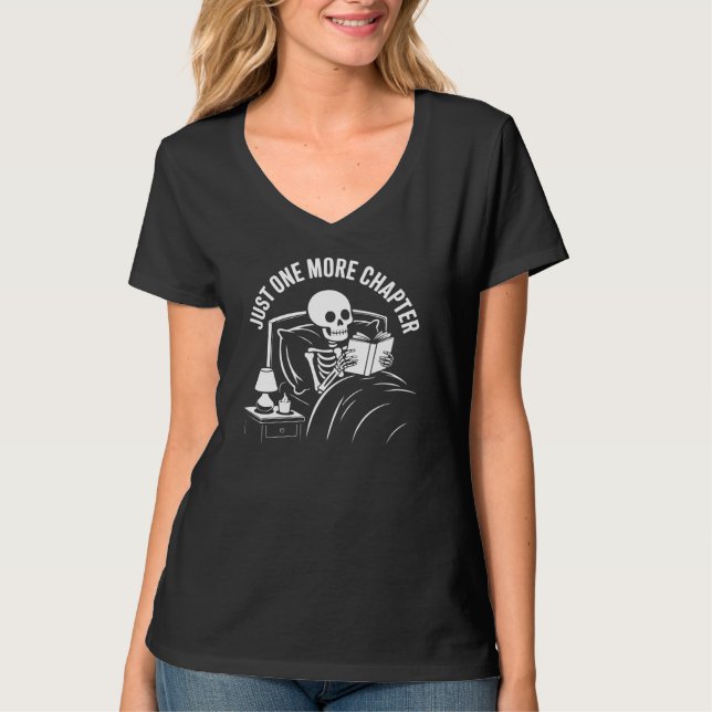 Just One More Chapter Book Lover Women T-Shirt (Devant)