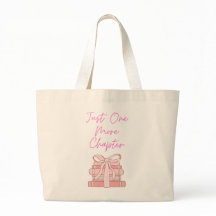 Just one more chapter tote bag gift book lover