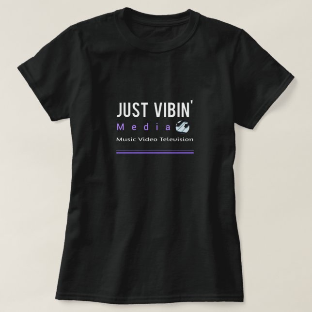 Just Vibin' Media Women's Short Sleeve T-Shirt (Design devant)