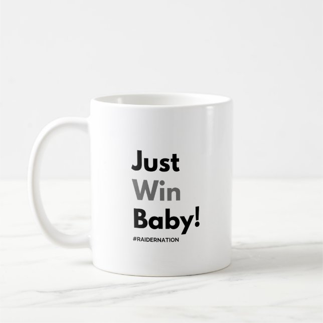 Just Win Baby Raider Nation Mug (Gauche)