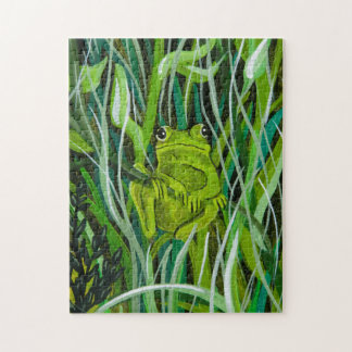 Juste Accroché autour du puzzle de la grenouille